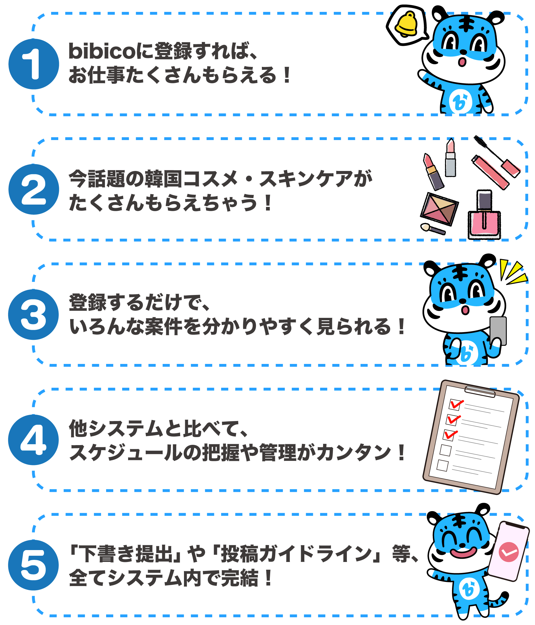 bibicoのメリット一覧